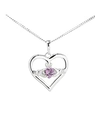 June - Alexandrite Birthstone Claddagh Pendant