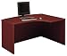 Right L-Bow Desk In Mahogany Finish By Bush Furniture