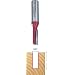 Freud 11-158 3/8-Inch Diameter by 1-Inch Single Flute Straight Router Bit with 1/2-Inch Shank