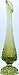 GL189 - Fenton hobnail green art glass tulip vase