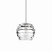 WAC Lighting MP-916-CL/BN Clarity Collection 1-Light Monopoint Pendant, Brushed Nickel with Clear Hand Blown Glass Shade