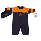 Auburn Tigers ( University of ) Infant / Baby Creeper / Coverall With Hat