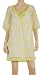 PRINTED VOILE MACRAME DRESS YELLOW SAND DOLLARS, M