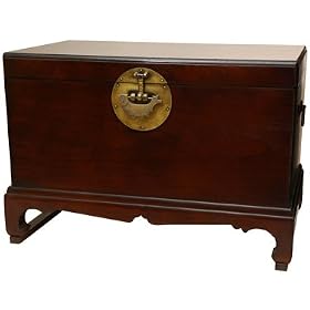Asian Furniture and Home D�cor - 30 Japanese Design Good Luck Hope Chest Trunk w  Fish... by ORIENTAL FURNITURE