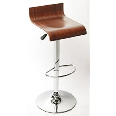 Design Barhocker Wood Natura Dunkelbraun