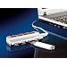 Xystec Aktiver 4-Port USB2.0-Hub, Ports einzeln schaltbar + Netzteil