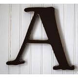New Arrivals The Letter A, Chocolate Brown