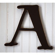 New Arrivals The Letter A, Chocolate Brown