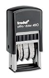 Trodat Printy line dater with 3.8mm date size and built-in black stamp pad, EACH