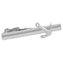Men's Silver Plated Anchor Tie Bar by Necktie Accessories