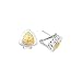 14K Yellow Gold and Sterling Silver Fashion Earrings