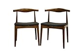 Sonore Solid Wood Mid-Century Style Dining Chair, Set of 2