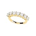 14K Yellow Gold 1 1/2 ct. ''Created Moissanite" Anniversary Ring