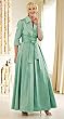 DONNA RICCO TAFFETA SHIRTDRESS