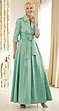 DONNA RICCO TAFFETA SHIRTDRESS