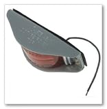 Grote 45172 Alum Armored Clearnce Red