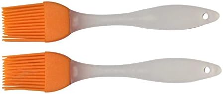 Bluesky Dream Basting Pastry/BBQ Brushes (5 Inch,2 of One package) Durable,Attractive,Colorful and Heat Resistant (Orange)