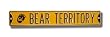 CALIFORNIA CAL-BERKLEY GOLDEN BEARS "BEAR TERRITORY" w/Cal Paw logo AUTHENTIC METAL STREET SIGN (6" X 36")