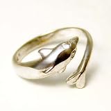 14k Elegant Dolphin Cubic Zirconia CZ Toe Ring