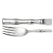Ricci Bamboo 5-Piece Stainless-Steel Flatware Place Setting, Service for 1