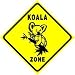 KOALA ZONE sign * street animal zoo bear