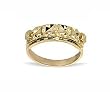 Genuine 10 KT Yellow Gold Diamond Cut Band 10K Ring Size 7