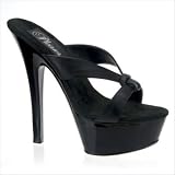 Pleaser Women's KISS-205/B/LE Platform Sandal