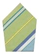 Durable Hand Woven 100% Cotton Colorful Green and Blue Striped Napkins 22x22 Inches Set of Six