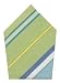 Durable Hand Woven 100% Cotton Colorful Green and Blue Striped Napkins 22x22 Inches Set of Six
