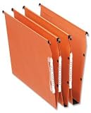 Esselte Orgarex Lateral File Kraft 220gsm Square-base 30mm Capacity W330mm Orange Ref 21629 [Pack 25]