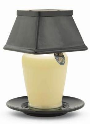 Black Square Ceramic Candle Warmer Lamp