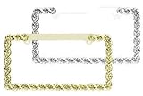 Bully WL119-C Braid License Plate Frame - Chrome