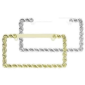 Buy Bully WL119-C Braid License Plate Frame - Chrome by Bully now!