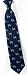 Norwegian Elkhound by Kay Nine Design navy blue polyester ties
