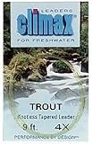 Climax Knotless Tapered Trout Leaders Size: 6X; Length: 9 feet