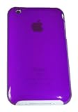 Ultra Slim Case for iPhone 3G, 3G S Transparent Purple (Around 0.09 Inch Thick)