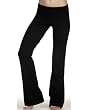Bella Cotton Spandex Yoga & Workout Pants. 810 - Large - Black