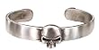 Goth Skull Heads Pewter Bracelet Bracelets