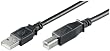 USB 2.0 Kabel, (lose Ware), 'A' Stecker > 'B' Stecker USB AB 300 LC HiSpeed schwarz 2.0 3m