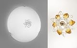 LOTHUS:, Deckenleuchte, Made in Italy, Handarbeit, Made with OPTIC KOLARZ Kristall,
