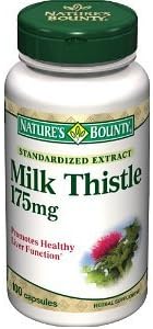 Nature's Bounty Milk Thistle Extract Capsules, 175 mg, 100CT (2 PACK)