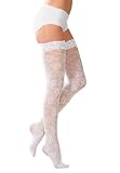 Moreover Size Woman Within Comfort Stretch Lace tights thigh