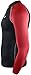 New 006 Take Five Skin Tight Compression Base Layer Black Red Running Shirt Mens S - 2xl
