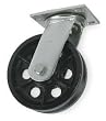 Industrial Grade 1NWC6 Swivel Caster, V Groove, 6 In, 1000 Lb