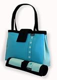 Bomber Diaper Tote - Aqua & Jade