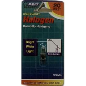 Feit Electric BPQ20T3 20-Watt T3 Halogen Bulb with Bi-Pin Base, Clear