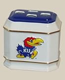 NCAA Kansas Jayhawks Ceramic Toothbrush Holder