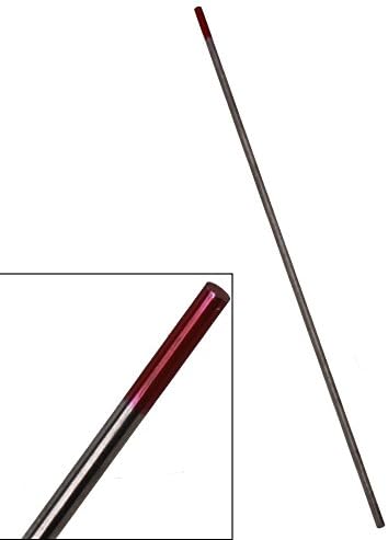 2% Thoriared 2.0 x 150mm 5/64" x 6" WT20 Red TIG Welding Tungsten Electrode Pack of 10