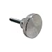 JW Winco Stainless Steel 303 Round Knob, Knurled, Threaded Stud, 5/16"-18 Thread size x 3" Thread Length, 1-1/2" Head Diameter (Pack of 1)