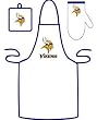 Minnesota Vikings Grilling Apron Set - Football Sports Merchandise